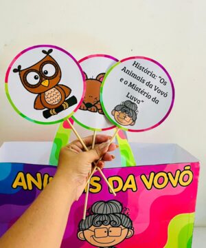 📚✨ Sacola da Leitura – Os Animais da Vovó e o Mistério da Luva Perdida ✨🐾