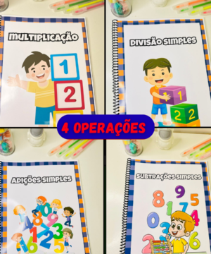 📘✨ SUPER COMBO DE ALFABETIZAÇÃO DAS 4 OPERAÇÕES! ✏️➕➖✖️➗