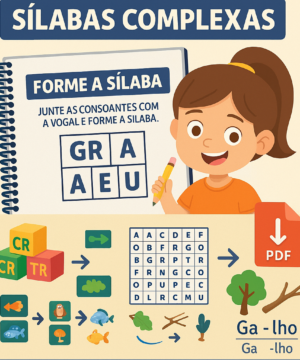 📘 Caderno Interativo: Sílabas Complexas 🧠✏️
