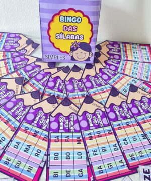 🎉 Bingo das Sílabas Simples – Aprender Brincando é Muito Mais Divertido! ✨