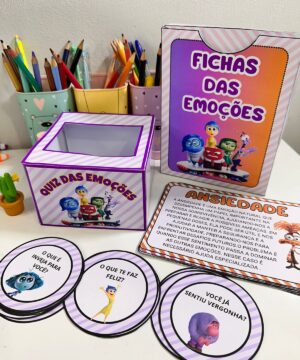 Kit Divertidamente Fichas das Emoções