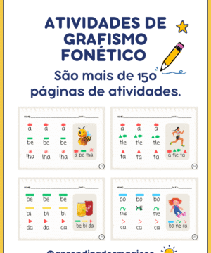 ✨ Grafismo Fonético – Atividades de Consciência Fonológica e Leitura Inicial