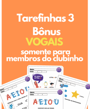 📚 Apostila de Vogais – Clubinho Exclusivo ✏️