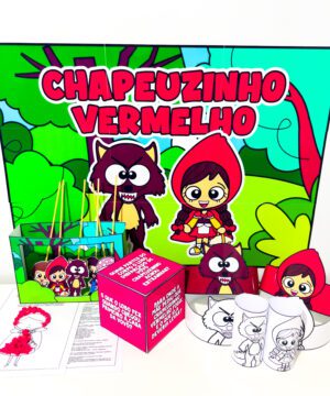 Kit Conto Chapeuzinho Vermelho – Contação de História com Teatro e Atividades