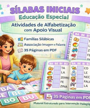 Sílabas Iniciais – Atividades de Alfabetização com Apoio Visual