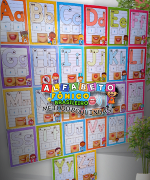 Alfabeto de Parede com Sons das Letras – Atividades de Alfabetização Fônica